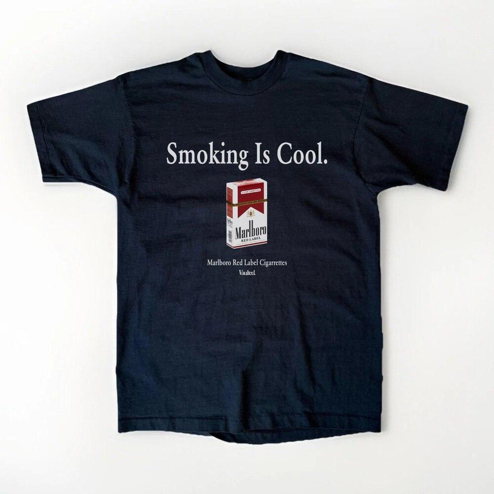 Smoking Is Cool Marlboro Red Label Cigarettes Vaulted Tshirt